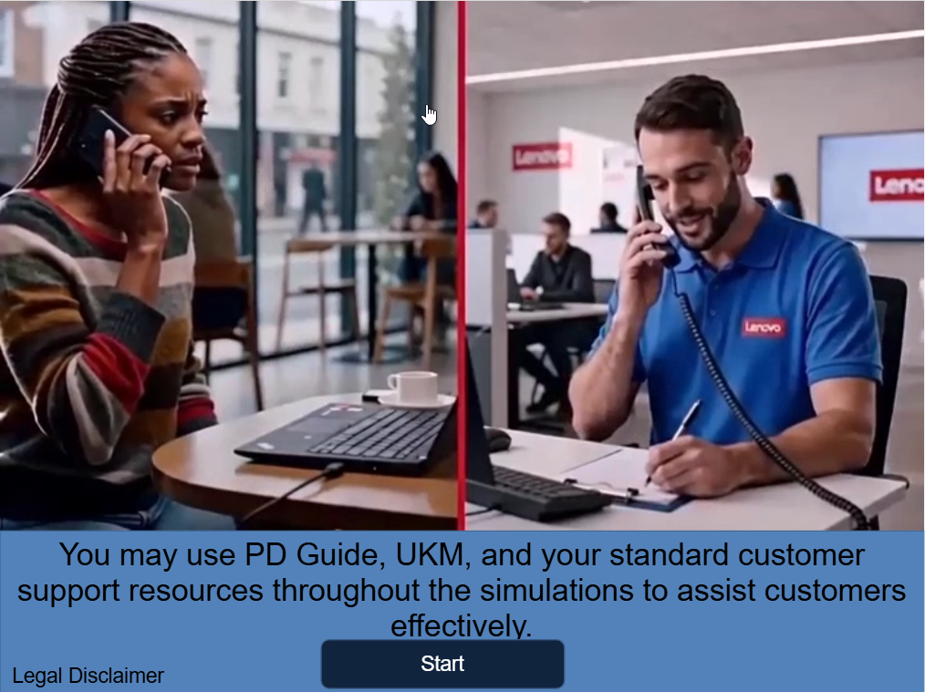 Scenario intro video of Mark with his ThinkPad