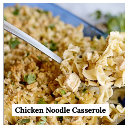 Picture of chicken noodle casserole