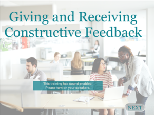 Giving & Receiving Feedback course
